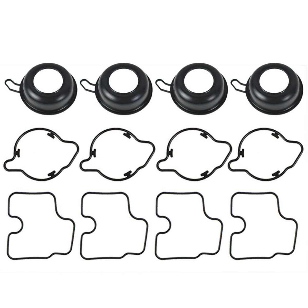 4 Pcs Carburetor Repair Kit Plunger Diaphragm Part For 1999 2000 Honda Cbr600f4