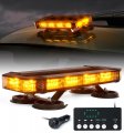 Lumenix Amber 72 Led Rooftop Emergency Strobe Lights Bar W Control Panel Magnetic Base Warning Caution Flashing Beacon Traffic 