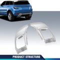 Rear Bumper Tow Eye Cover Trim L R Set For Land Rover Range Evoque 2012-2018 Fits With Sport Type Fit Dynamic Model Lr028087