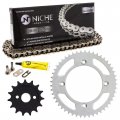 Niche Drive Sprocket Chain Combo For Honda Cr80r Front 15 Rear 49 Tooth 428hz Standard 114 Links