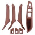 Xtremeamazing Driver Side Window Switch Door Handle Front Rear Left And Right Interior Inner Armrest Panel Pull Trim Cover Red