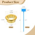 6pcs Desk Grommets 1-3 8 35mm Abs Plastic Cable Hole Cover Wire Cord Organizer With Marked Ties For Home Office Desktop Gold