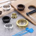 6pcs Desk Grommets 1-3 8 35mm Abs Plastic Cable Hole Cover Wire Cord Organizer With Marked Ties For Home Office Desktop Gold