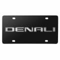 Gmc Denali 3d Name Logo Black Stainless Steel License Plate 