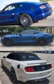 Carbon Fiber Texture Add-on Gas Fuel Door Cover Trim Cap W 3d 5 0 Letter Compatible With For 2015-2023 Ford Mustang