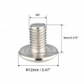 Uxcell Machine Screws M5x8mm Phillips Screw 304 Stainless Steel Fasteners Bolts 50pcs