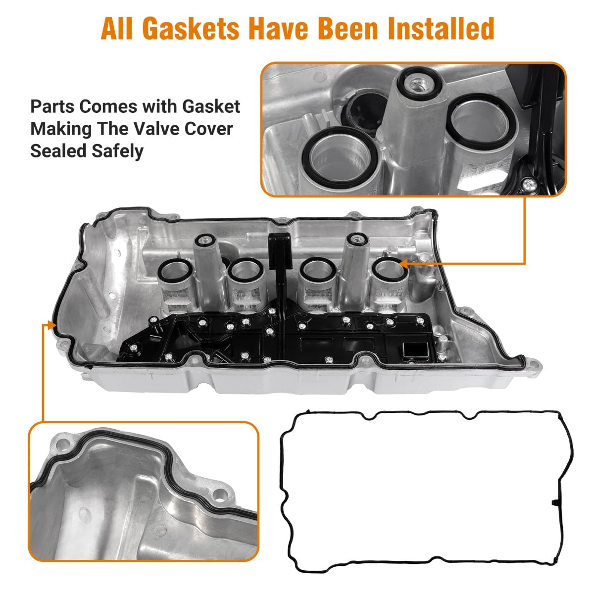 11127646554 Aluminum Valve Cover Cylinder Head Kit For Mini Cooper Non S N12 N16 Engine 1 6l Fits R55 R56 R60 R61 Paceman