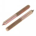 5 16-18 X 2-3 4 Hanger Bolts Double Head Dowel Screw For Wood Furniture 20pcs 