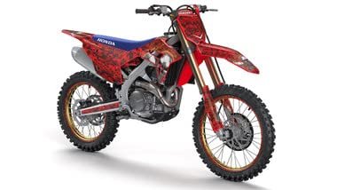 2019-2020 Crf 450 R Flaming Gearhead Red Senge Graphics Complete Kit For Honda
