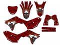 2019-2020 Crf 450 R Flaming Gearhead Red Senge Graphics Complete Kit For Honda 