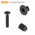 Uxcell 10-24x1 Flat Head Socket Cap Screws 10 9 Grade Carbon Steel Hex Countersunk Screw Bolts Machine Fasteners Fully Threaded