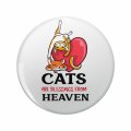 1080 Graphics Cats Are Blessings From Heaven Key Chain Double Sided Stainless Steel Keychain 
