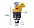 4pcs Replacement For Subaru Sti Wrx Gc8 2 5l 550cc Fuel Injector 16600-aa170