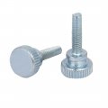 Uxcell M4x16mm Flat Knurled Head Fully Threaded Thumb Screws Bolts Fastener 15pcs