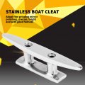 Boat Cleat Fydun 4 Inch 316 Stainless Steel Mooring Dock Deck Rope Silver For Marine Yacht 10 5 2 0 1 0in