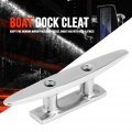 Boat Cleat Fydun 4 Inch 316 Stainless Steel Mooring Dock Deck Rope Silver For Marine Yacht 10 5 2 0 1 0in