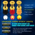 Alla Lighting 7440 7443 Led Bulbs 3000lm Extreme Super Bright Car Signal Reverse Stop Brake Tail Lights Drl T20 7441 7444 W21w