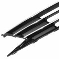 Vw1200165 Factory Style Front Bumper Grill Grille Assembly With Moulding Compatible Vw Jetta 2015-2016 Matte Black