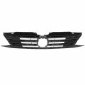 Vw1200165 Factory Style Front Bumper Grill Grille Assembly With Moulding Compatible Vw Jetta 2015-2016 Matte Black