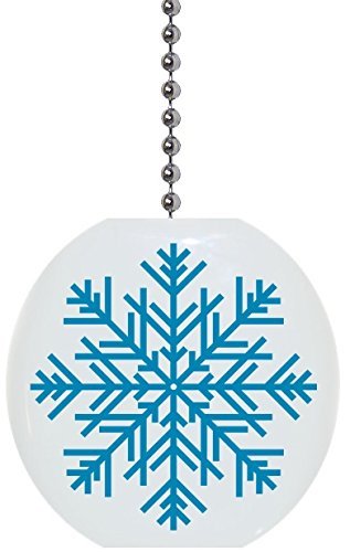 Pretty Snowflake Solid Ceramic Fan Pull