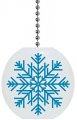 Pretty Snowflake Solid Ceramic Fan Pull 