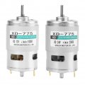 Xd-775 12v Brush Dc Motor High Speed Torque Low Noise Double Ball Bearing Metal Gears 12v10000 Rpm