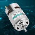 Xd-775 12v Brush Dc Motor High Speed Torque Low Noise Double Ball Bearing Metal Gears 12v10000 Rpm