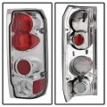 Acanii For 1987-1996 Ford F150 F250 F350 Bronco Chrome Rear Tail Lights Brake Lamps Pair Driver Passenger Side