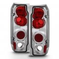 Acanii For 1987-1996 Ford F150 F250 F350 Bronco Chrome Rear Tail Lights Brake Lamps Pair Driver Passenger Side