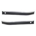 Front Bumper Impact Strip Pair For Chevy Tahoe 1995 1996 1997 1998 1999 2000 Driver And Passenger Side Black Chrome Finish 
