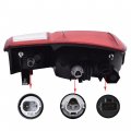 Waltyotur Replacement For 2016-2017 Tacoma Passenger Rear Brakr Tail Lights Red Transparent Brake