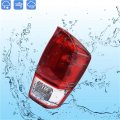 Waltyotur Replacement For 2016-2017 Tacoma Passenger Rear Brakr Tail Lights Red Transparent Brake