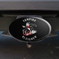Graphics More Vampire Sleigher Slayer Funny Humor Oval Tow Trailer Hitch Cover Plug Insert