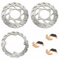 Sfriding Brake Discs Pads Set For Polaris 450 Outlaw Mxr 2009-2010 500 2006-2007 525 S 2008-2010 Irs 2008-2011