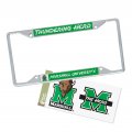 Marshall University Metal License Plate Frame And Sticker For Front Or Back Of Car Officially Licensed Sticker Combo Mascot 