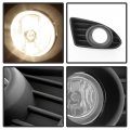 Acanii For 2012-2015 Scion Iq Hatchback Glass Lens Bumper Fog Lights Lamp W Switch Assembly Driver Passenger Side