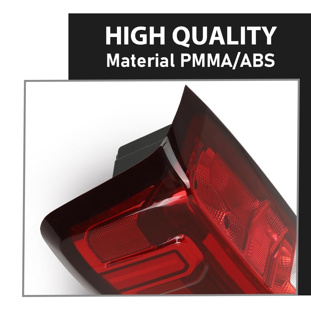 Tail Light Rear Brake Lamp Driver Side For 2019-2023 Gmc Sierra 1500 Fit 2020-2023 2500hd 3500hd W Factory Incandescent Model