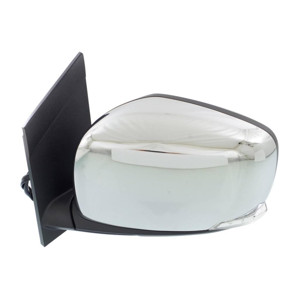 Chrysler Town And Country 2008 2009 2010 Door Mirror Driver Side Heated Power Manual Folding Chrome With Memory In-housing