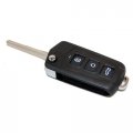 Hqrp Folding Flip Key Fob Shell Remote Case W 4 Buttons Compatible With Kia Rondo 2007 2008 07 08