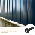 Uxcell 8 X 3 4 Hex Washer Head Self Drilling Screws 30pcs 410 Stainless Steel Sheet Metal Tapping For Wood Black