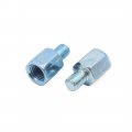 Uxcell 2pcs 8mm To 10mm Metal Motorcycle Rearview Mirror Screw Bolt Adapter