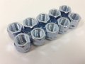 Customadeonly Set Of 10 Open End Bulge Acorn Steel Lug Nuts M14x1 5 Thread Studs 19mm Hex Zinc Finish Wheel Conical Cone Seat