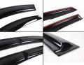 Fits For 2016 2017 2018 Hyundai Tucson 3d Wavy Smoke Rain Guard Vent Shade Window Visor Deflector