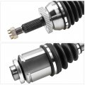 A-premium Pair 2 Front Right Passenger Side Cv Axle Shaft Wheel Bearing And Hub Assembly Compatible With Hyundai Santa Fe