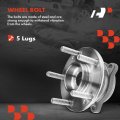 A-premium Pair 2 Front Right Passenger Side Cv Axle Shaft Wheel Bearing And Hub Assembly Compatible With Hyundai Santa Fe