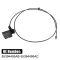 Front Hood Release Cable Handle Assembly For Jeep Grand Cherokee Wk 2005-2010 Commander Xk 2006-2010 Replace 55394495ab