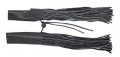 Billys Biker Gear Black Motorcycle Handle Bar Covers With Fringe 