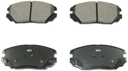 Bp1125c Front Ceramic Brake Pad For Trucks Noise Reducing Shims And Precision Cut Backing Plates
