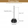 Uxcell 16pcs Round Knurled Thumb Screws M5 X 50mm Carbon Steel Zinc Plated Thread Thumbscrew Clamping Knob Screw For Quick