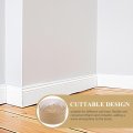 Uonlytech 1 Roll Stickers Decor Flexible Molding Trim Skirting Board Adhesive Wall Self-adhesive Baseboard Covers Bottom Plate